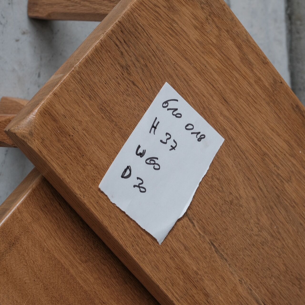 Set of Three Mid-Century Blonde Oak Nesting Tables