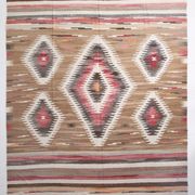 Caramel Brown %100 Wool Handmade Kilim Rug, 293x386 Cm