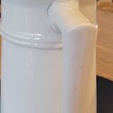 Cream glazed ceramic pitcher