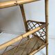Bureau en rotin et osier
