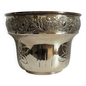 Cache pot ancien laiton