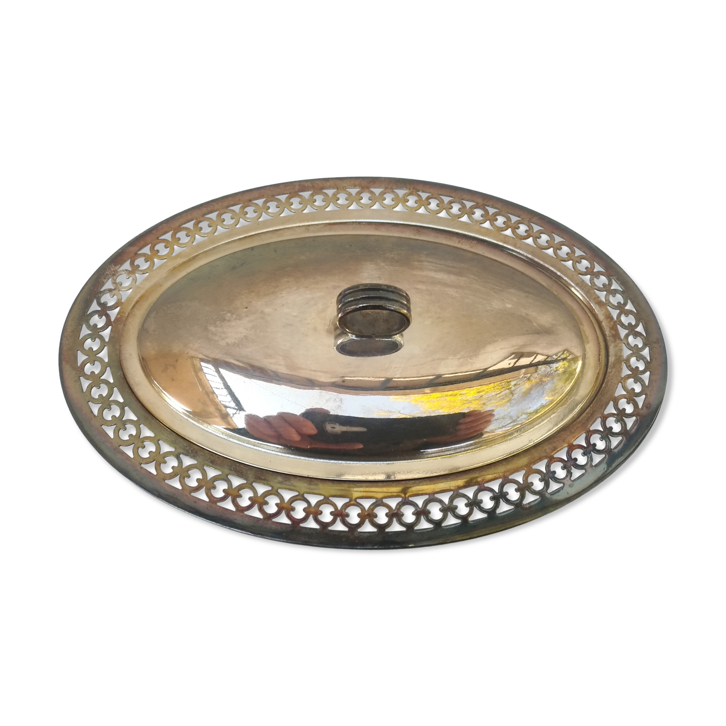 Silver metal butter maker