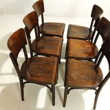 Pub Chairs from Thonet, 1930s, Set of 6, II
