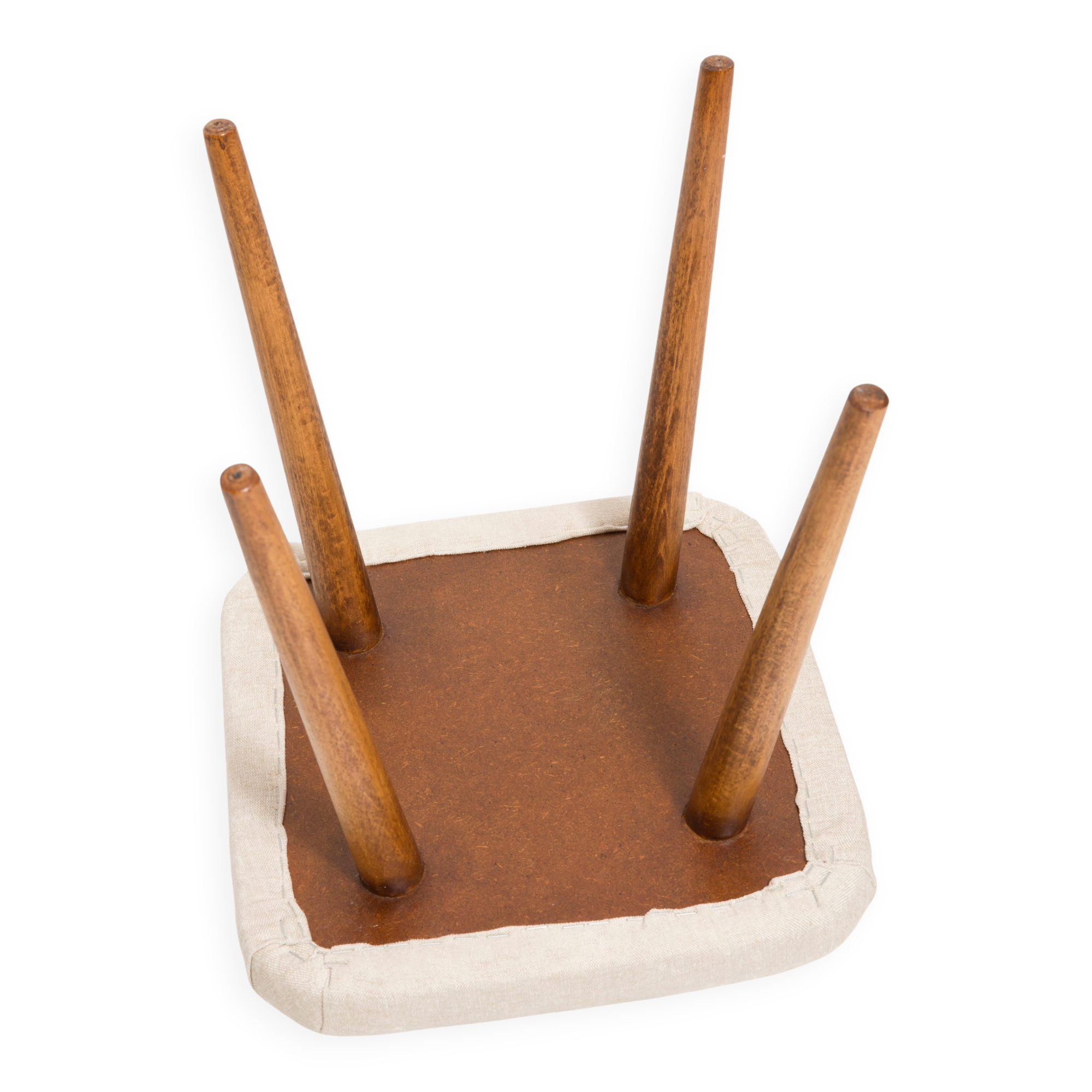 Light Beige Stool Mid-Century Modern, Europe, 1960s