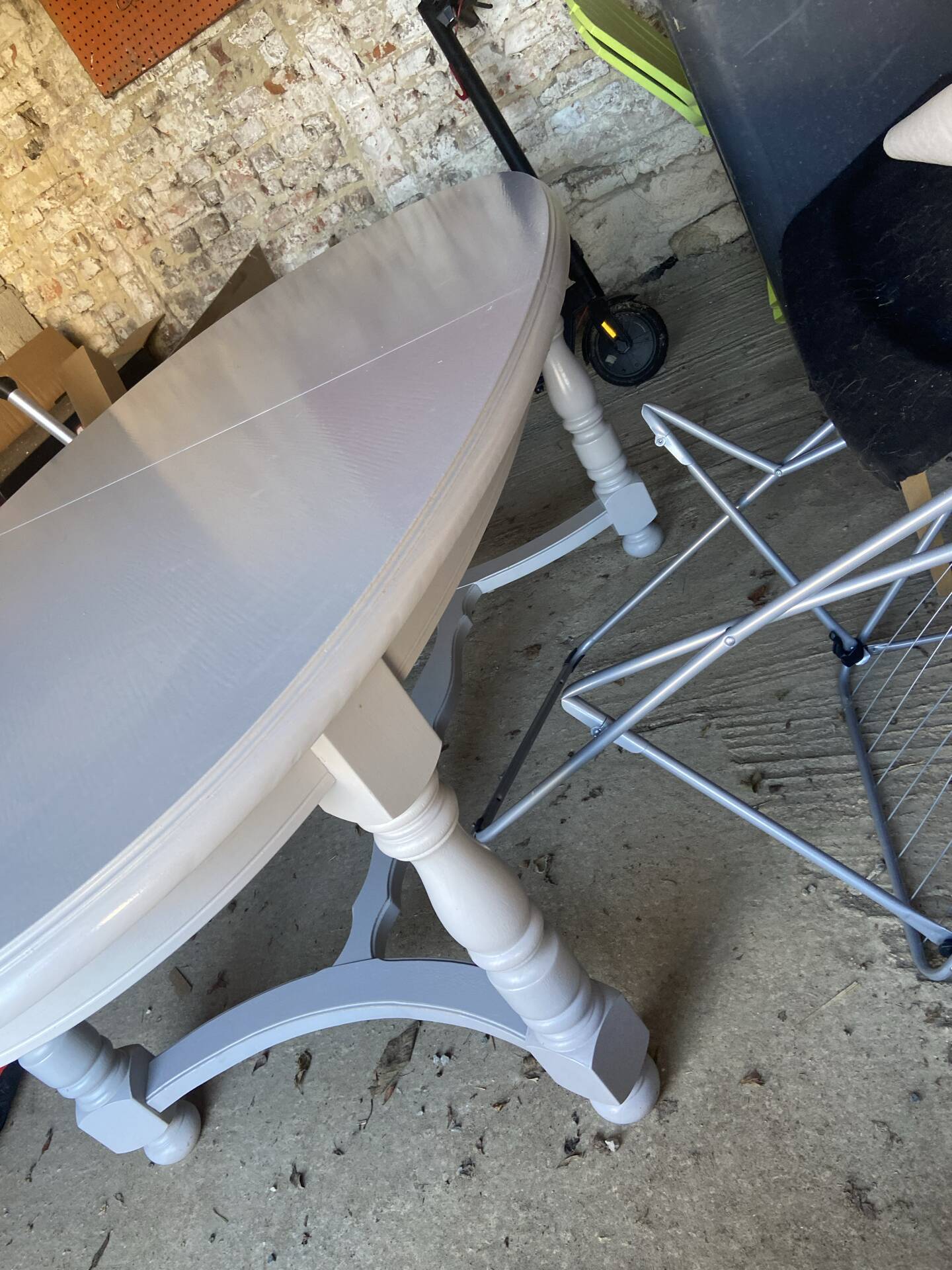Table with extension solid wood