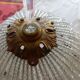 Ceiling lamps gilded brass basket and glass bead tassels
