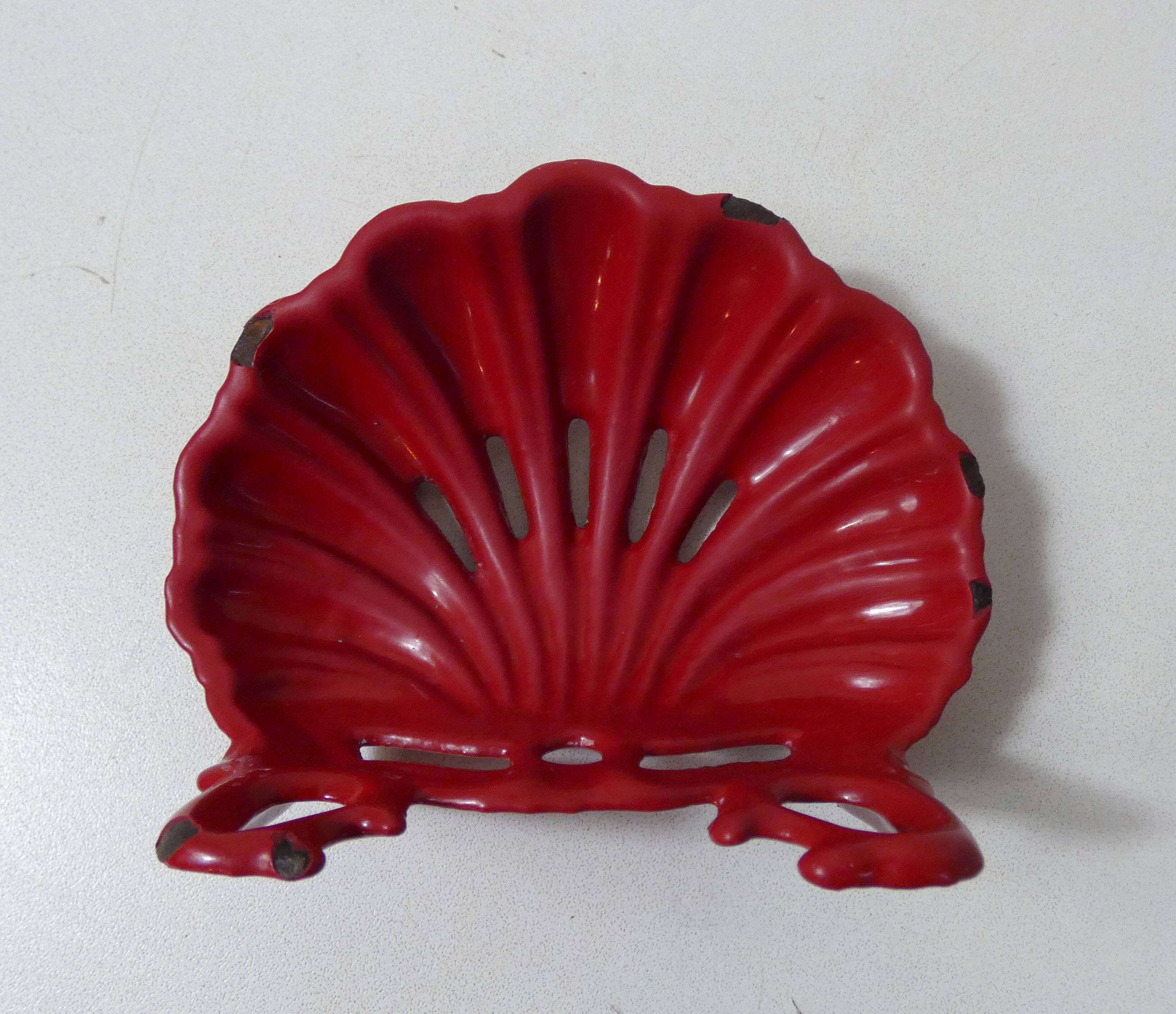 Old cast iron soap dish