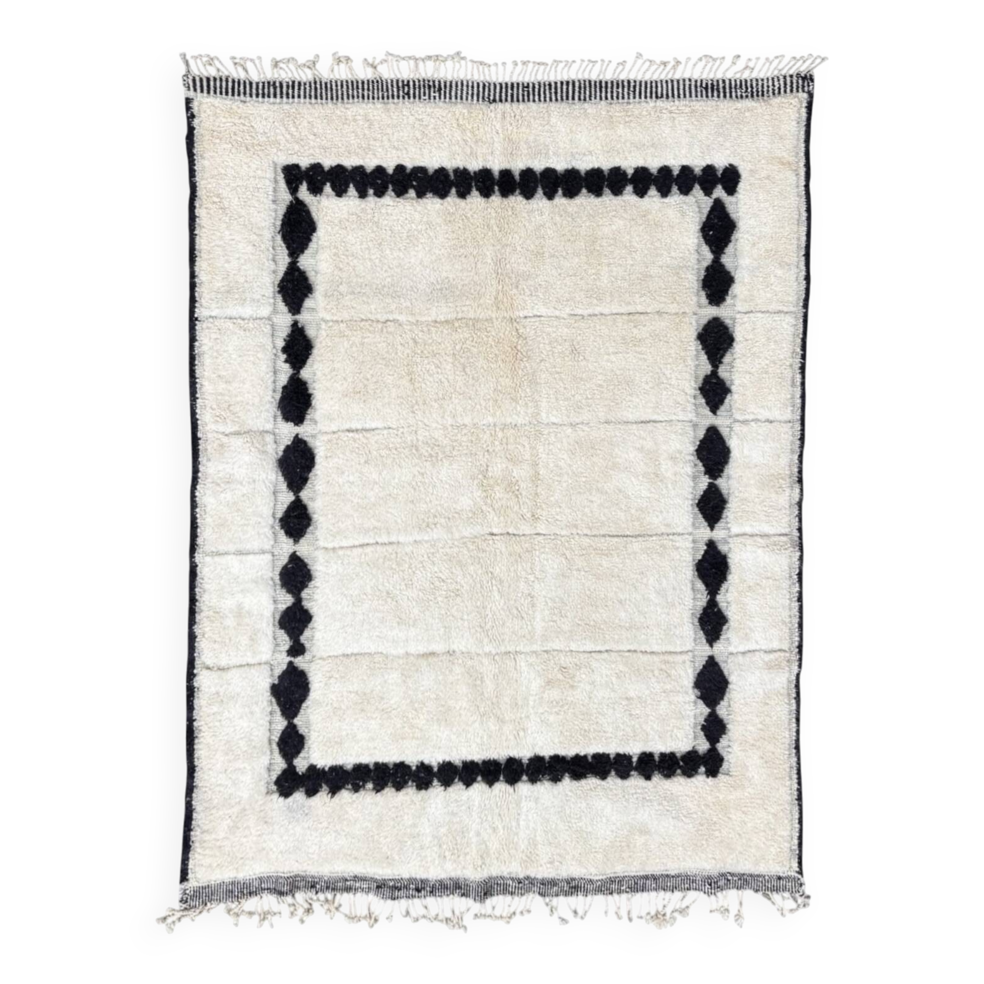 Tapis Mrirt noir et blanc 210×290 cm