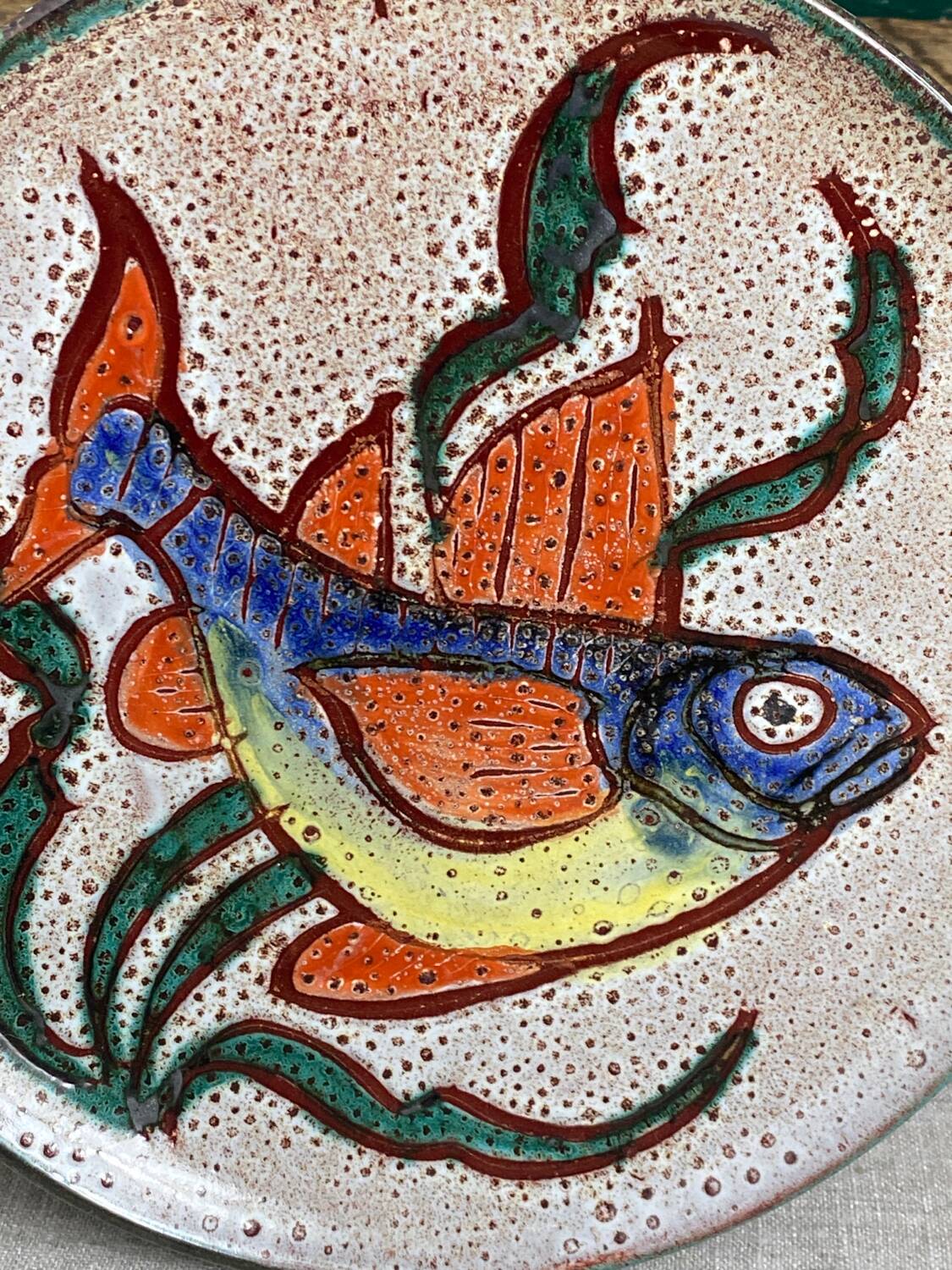 Daniel Etienne Vallauris ceramic plate