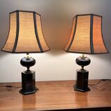 Maison le dauphin France: very large desk lamps from the 1970s