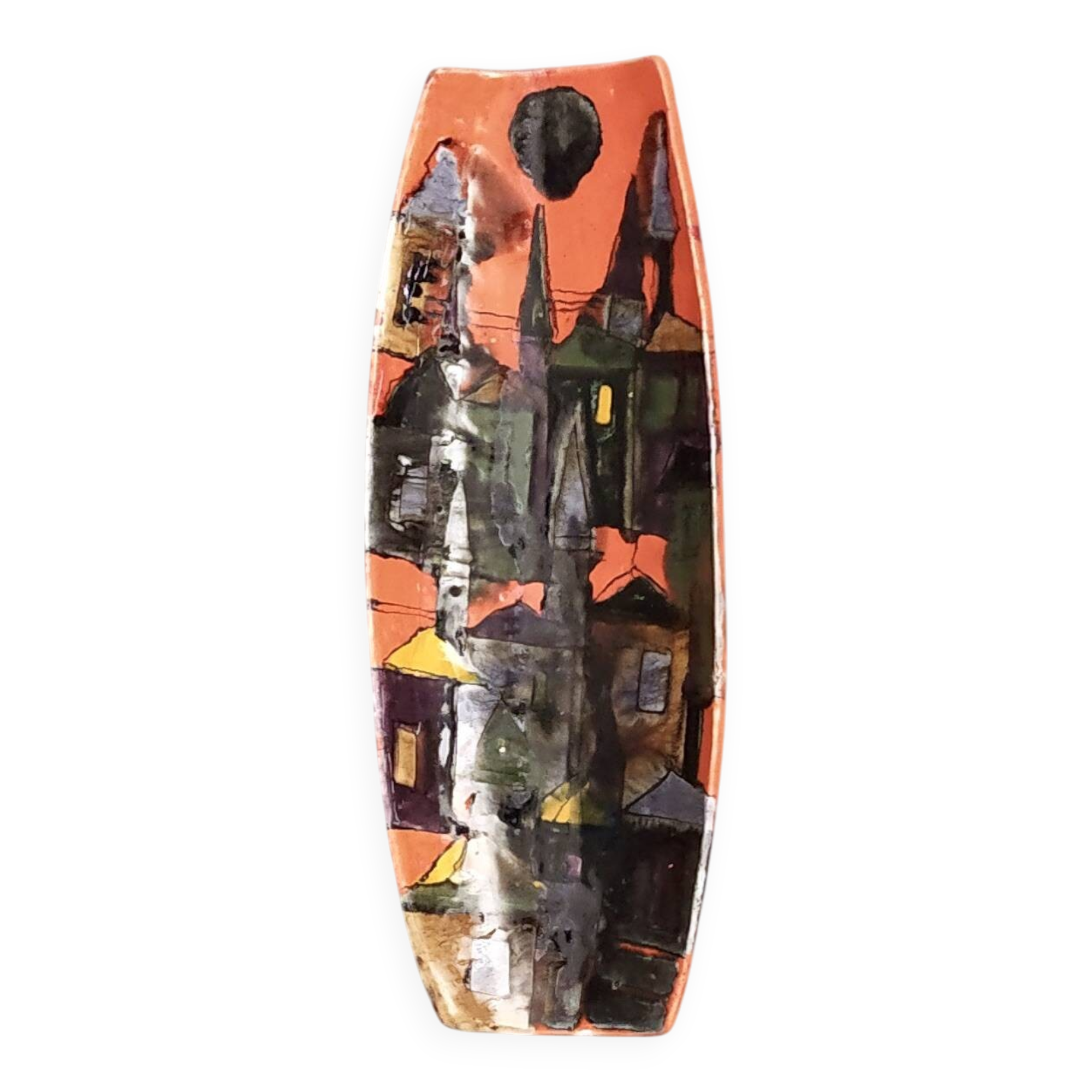 Terracotta Centerpiece / Catchall / Decorative Piece by Schiavon, Italy