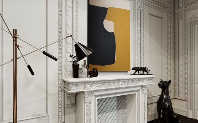 Black ochre paint