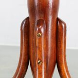 Restored adjustable bentwood piano stool, Czechoslovakia, 1930s — Art Deco Thonet