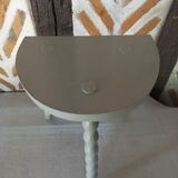 Light gray green tripod stool 1960