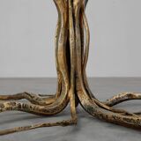 Mid-century forged metal coffee table by Salvino Marsura, Italy 1960s