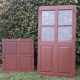 Porte vitrée H186,5xL98,5 de communication moulurée
