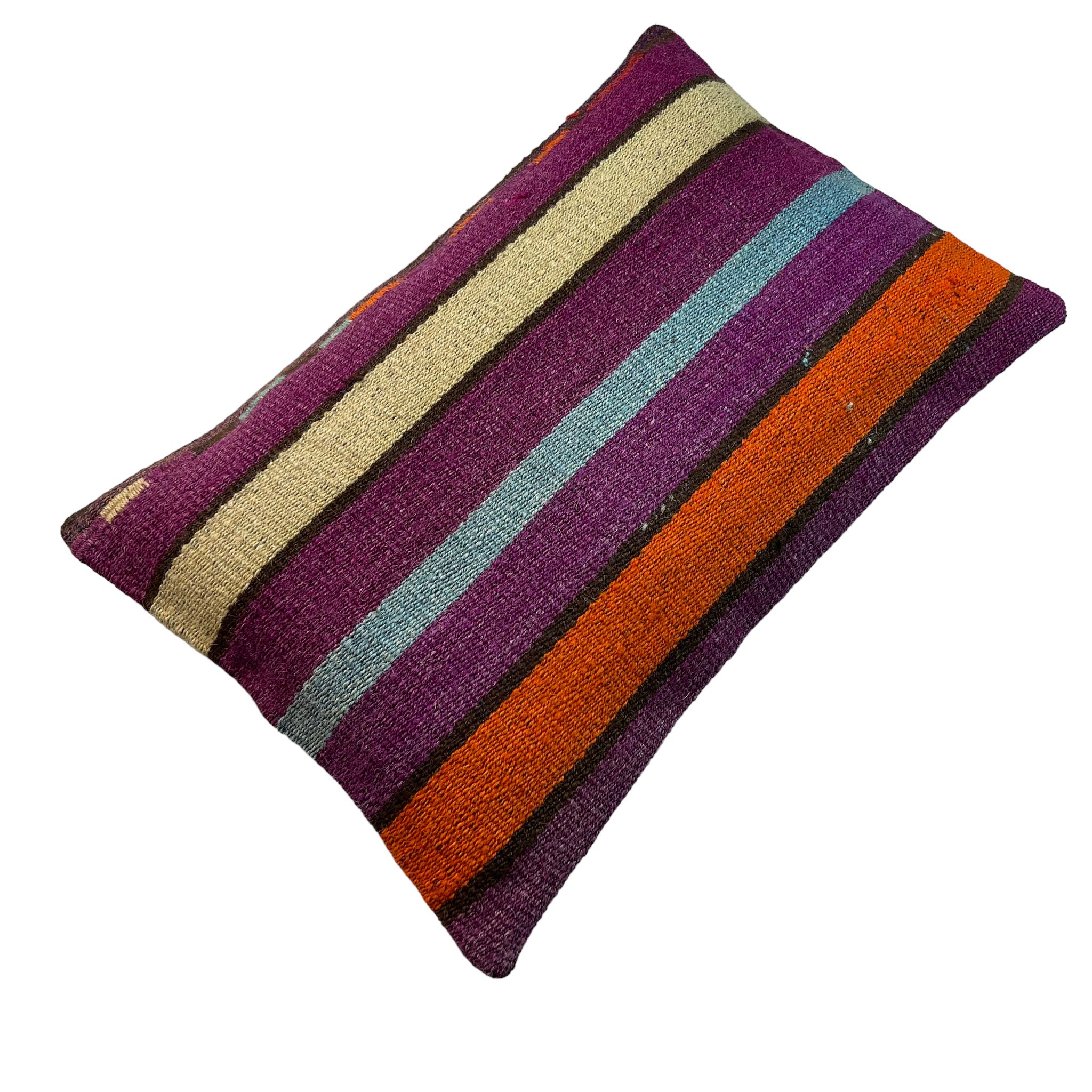 Housse de coussin vintage turque faite à la main, 30 x 50 cm