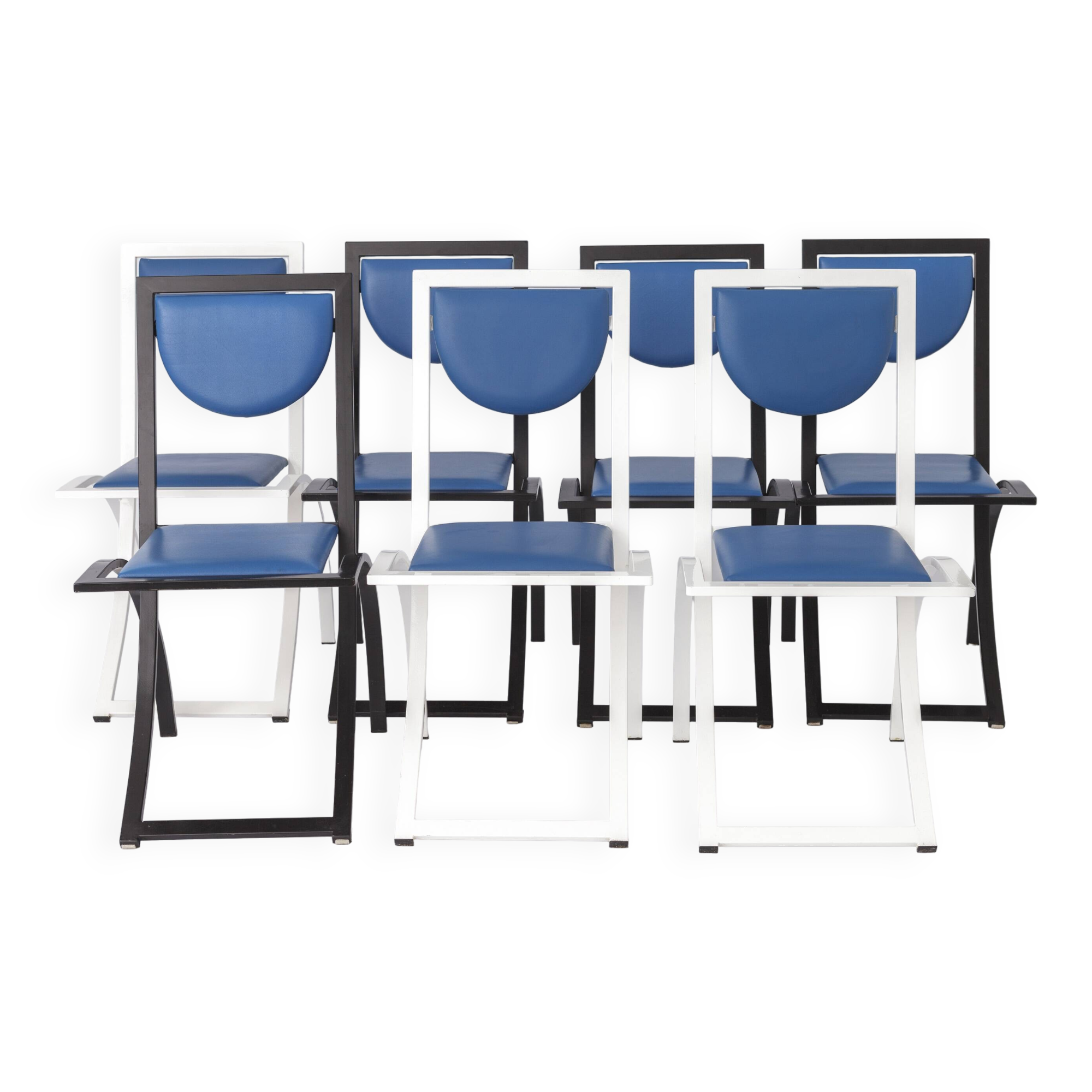 7 Dining Chairs by Karl Friedrich Förster for KFF Germany, 1980s, Set of 7