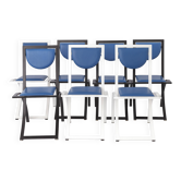 7 chaises de salle à manger par Karl Friedrich Förster pour KFF Allemagne, années 1980, lot de 7