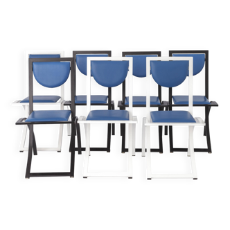 7 Dining Chairs by Karl Friedrich Förster for KFF Germany, 1980s, Set of 7