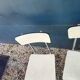 Lot 6 chaises formica jaune paille crème