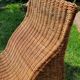 Karlskrona rattan chaise longue by Karl Malmvall for Ikea