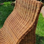 Karlskrona rattan chaise longue by Karl Malmvall for Ikea
