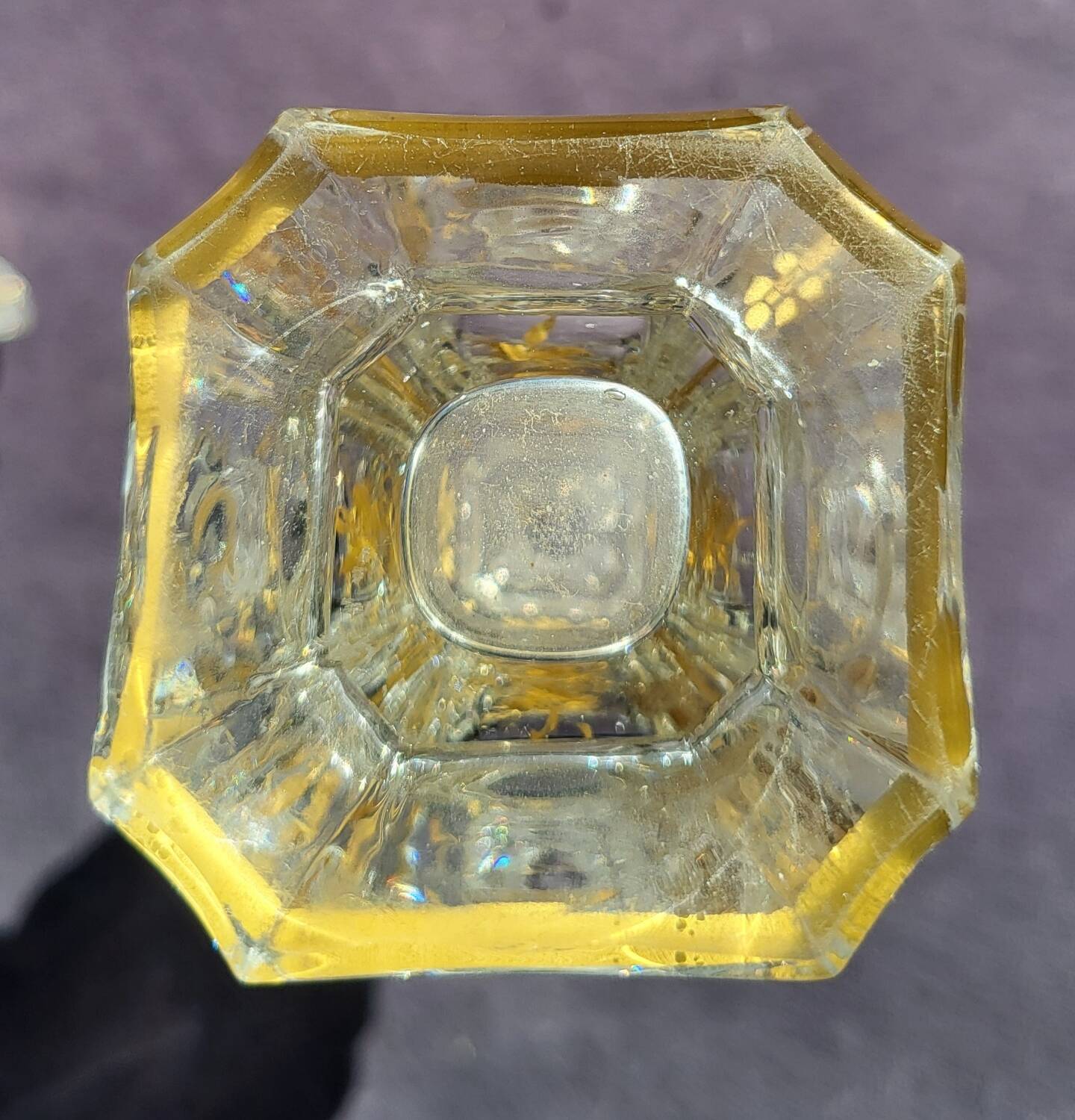 Flacon en cristal orientaliste XIX eme