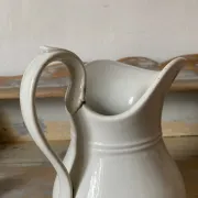 Old pitcher in ironstone Creil and Montereau Barluet (1876-1884)