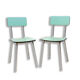 Paire de chaises café en formica de couleur tchécoslovaque, années 1960
