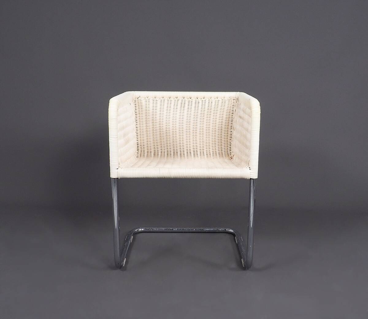 Chaises cantilever blanches Tecta D43, années 1980, lot de 4