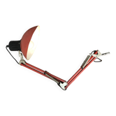 Lampe de bureau vintage architecte rouge