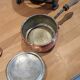 Copper fondue set