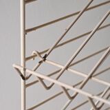 Vintage bookcase with metal frame