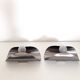 Space age wall sconces - brushed stainless steel - italian design - 1970