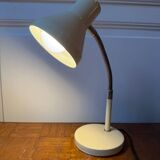 Pale yellow metal desk lamp
