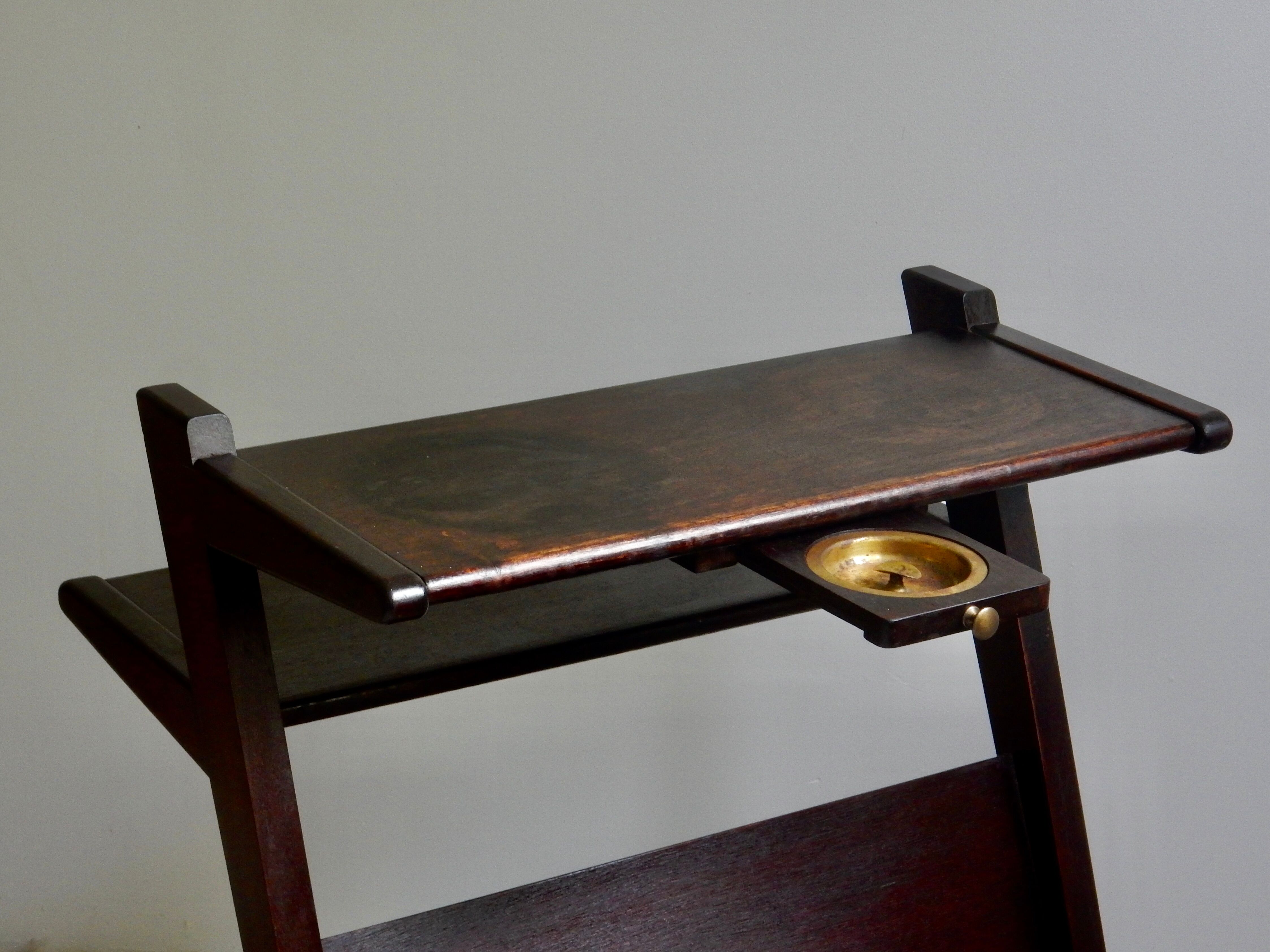 Wooden sofa end magazine holders