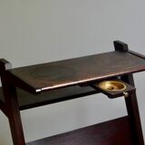 Wooden sofa end magazine holders