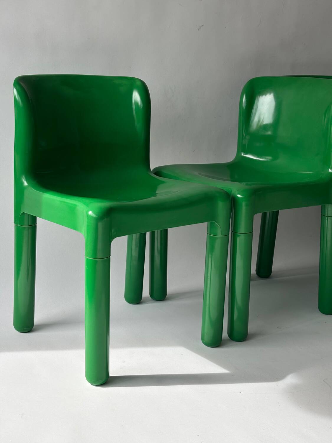 Set of 4 Carlo Bartoli Model 4875 chairs for Kartell, Italy 1970