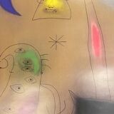 Original Joan Miro exhibition poster