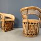 Vintage art populaire mexican dining chairs set of 6, 1970s