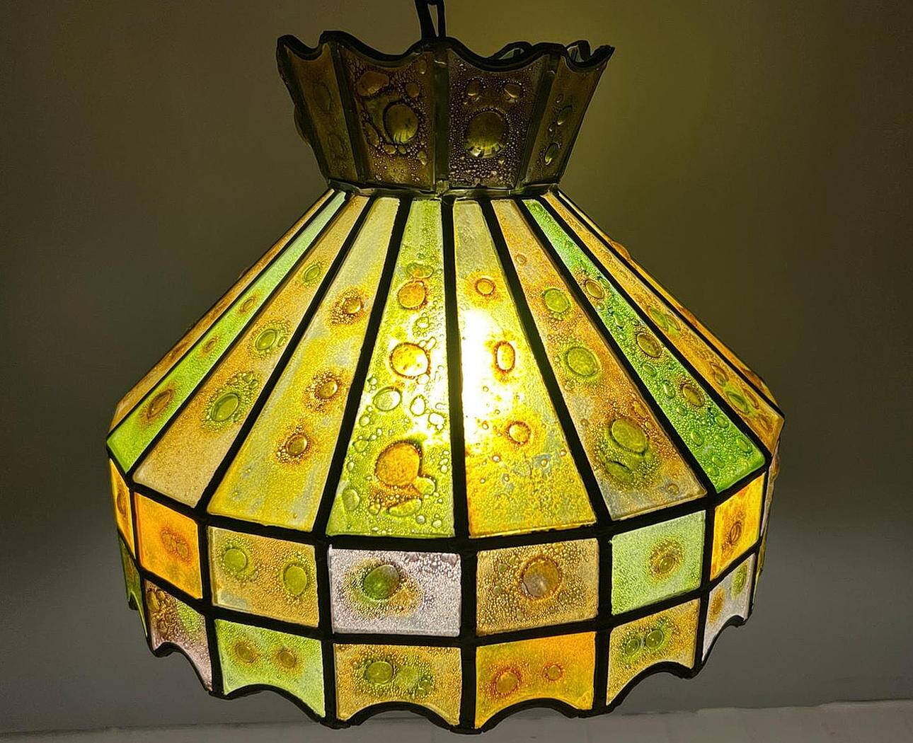 Felipe Delfinger for Feders. Brutalist ceiling lamp/ceiling light by Felipe Delfinger for Feders, 1970s.