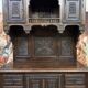 Cabinet Style Renaissance En Bois Sculpté vers 1850