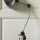 Lampe d’atelier base étau années 40/50