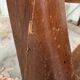 6 Art Deco walnut and leather chairs