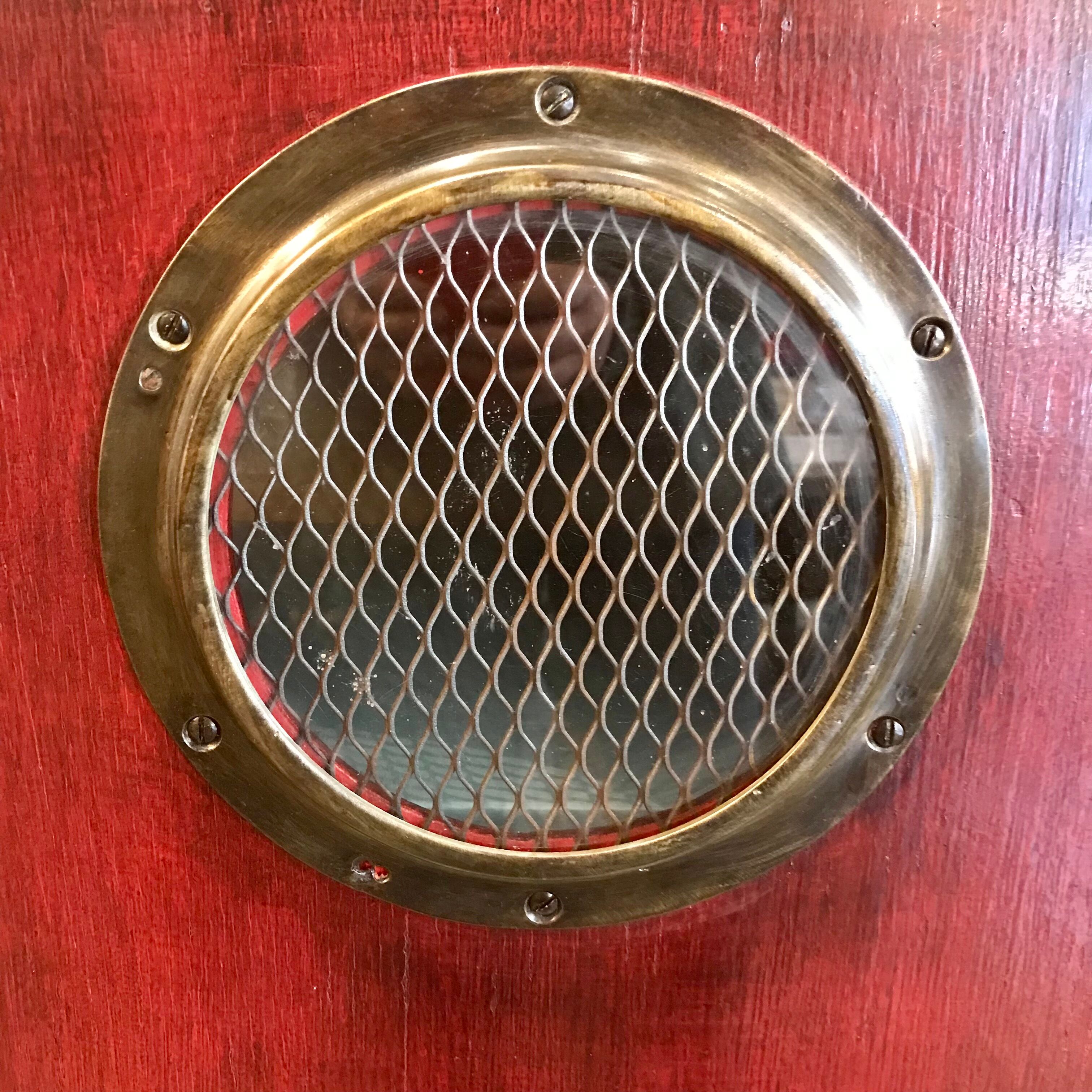 OLD WOODEN ICE CREAM CABINET
