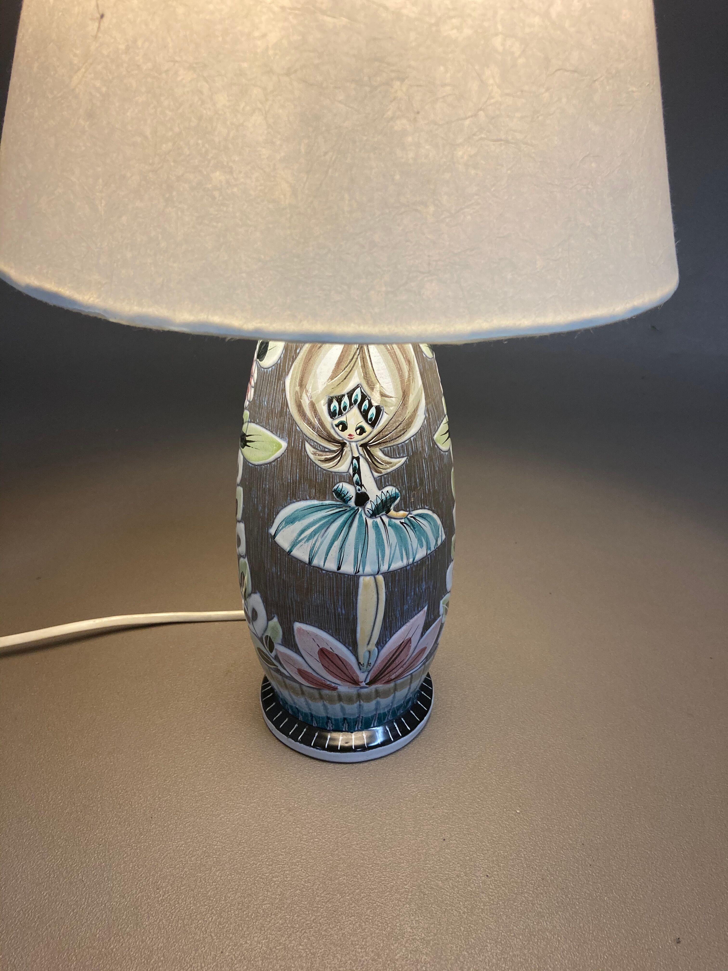 Lampe céramique scandinave 1960