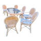 Rattan garden furniture, 1960s Vivai del sud