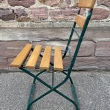 4 chaises de jardin terrasse pliantes vintage