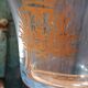 Large tasting glass with an old golden coat of arms – signed Jeanne Châtel